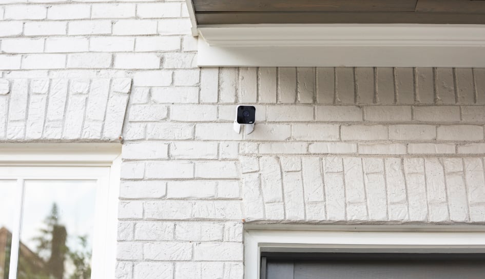 ADT outdoor camera on a South Bend home
